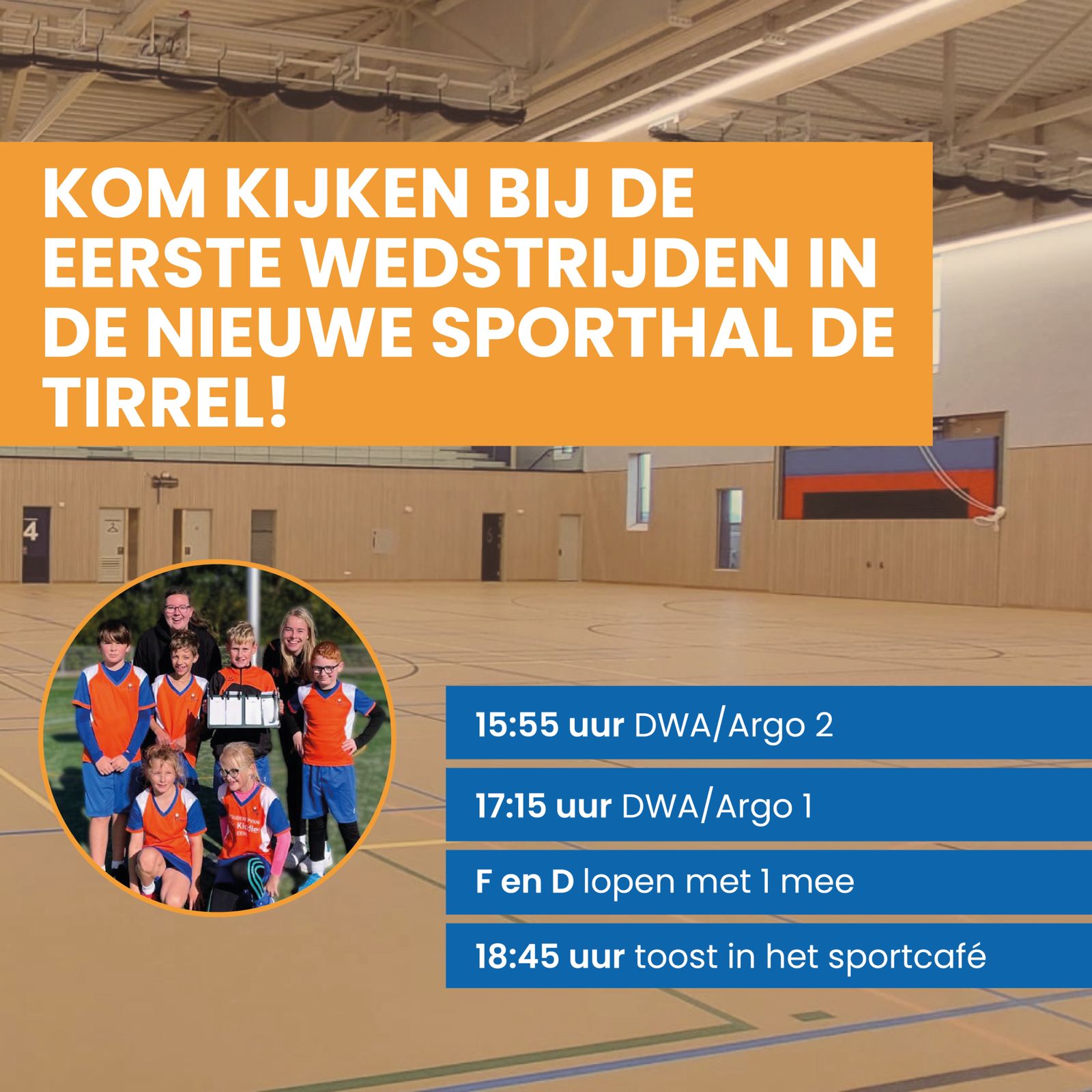 Eerste thuiswedstrijden Tirrel